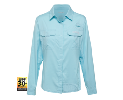 Shimano Ladies Vented Long Sleeve Shirt - Aqua