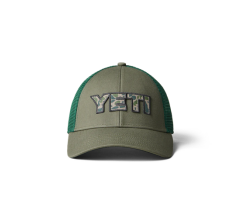 Yeti Camo Logo Badge Trucker Hat